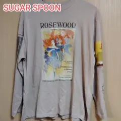新品】SUGAR SPOON アートptロンTEE ライトピンク 長袖 Tシャツのサムネイル