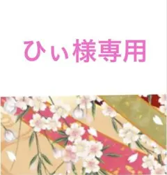 ひぃ様専用ページ