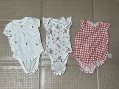 ロンパース3点セット 60-70cm GAP ユニクロ