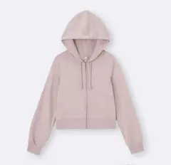 GU スェットフルジップパーカ ピンク サイズS