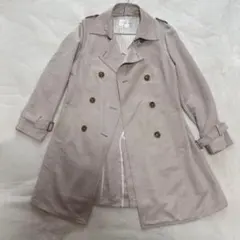 《グラシア》スプリングコート【L】グレージュ　春服　トレンチコート　オフィスのサムネイル