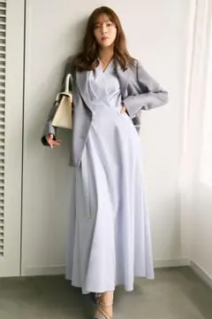 FRAY I.D カシュクールベルトタックワンピース　サイズ 1 FRAY I.D カシュクールベルトタックワンピース - メルカリ