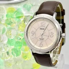 【稼働】 SEIKO ルキア 電波ソーラー シェル 腕時計 ピンク 新品ベルト