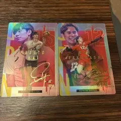 甲斐翔太・高橋藍 サイン入りバレーボールカードセット