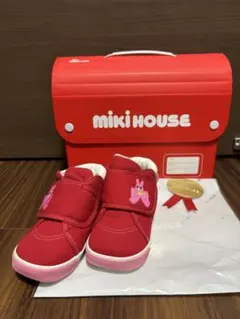 Miki House レッドスニーカー HOT BISCUITS 13cm