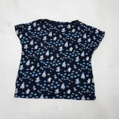 ユニクロ ムーミン 半袖Tシャツ ネイビー Мサイズ
