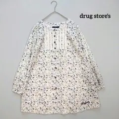 drug store's ドラッグストアーズ花柄コットンチュニックブラウス 2のサムネイル