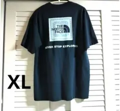 THE NORTH FACE 　スクエアバックプリント Tシャツ ネイビー XLのサムネイル