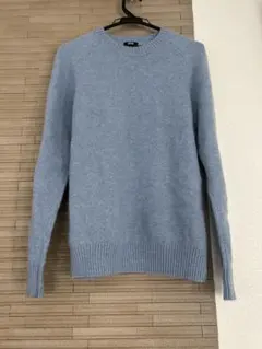 UNIQLO ライトブルー クルーネックセーター 長袖