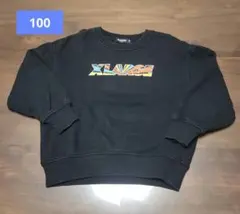 XLARGE KIDS カラフルロゴトレーナー 黒 100