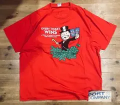 Tシャツ 古着 90s Port & Company モノポリー 両面 XXL