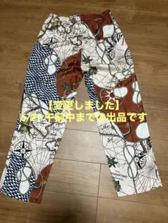 新品未使用】エルメス 春夏 パンツ 《グラン・トゥラララ》プリント 38 