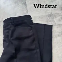 Windstar 日本製 ワイドパンツ イージーパンツ M Lブラック 黒