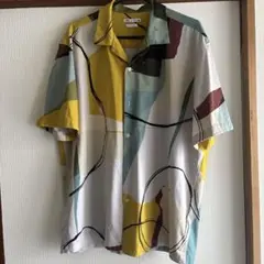 ザラ ZARA モダンデザインプリント 半袖シャツ XL