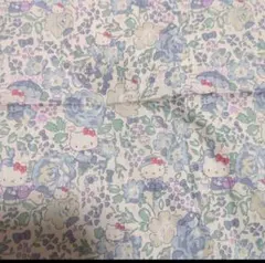 LIBERTY　リバティ　生地　キティ　フェリシテ　ブルー　27×25