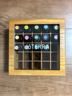 doTERRA エッセンシャルオイル 木製収納ボックス付き - メルカリ