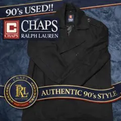 【90s後半アメカジ古着】 CHAPS Ralph Lauren Pコート S