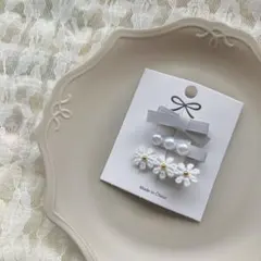No.48♡ 3点セット　ベビークリップ　ヘアクリップ　ヘアピン