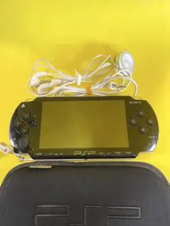 【ジャンク】SONY PSP 1000本体 ブラック イヤホン・ケース付き