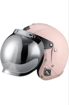 OGK ジェットヘルメット ピンク インカム本体のみ付 SX スター柄 OGK ジェット ヘルメット ピンク インカム本体のみ付 SX スター柄
