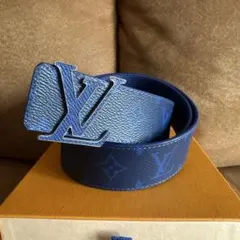 LOUIS VUITTON モノグラム ベルト ブルー