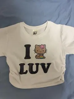 SPINNS Hello Kitty I LUV 半袖Tシャツ ホワイトのサムネイル