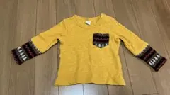 petit main プティマイン ベビー キッズ レイヤード トップス 90