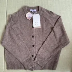 新品タグ付き⭐︎SEASON REASON ラムウール混 カーディガン LL 淡茶