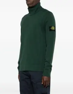 Stone Island　タートルネック ニット グリーンのサムネイル