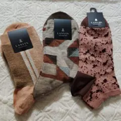 新品未使用　LANVIN COLLECTIONソックスセット 3足メンズナイガイ