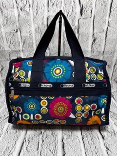 レスポートサック　ボストンバック　黒×花柄　ミニポーチ付　新品　未使用 Amazon.co.jp: レスポートサック 花柄 ボストンバッグ 縦30cm 横