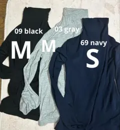 UNIQLO :C 極暖ヒートテックカシミヤブレンドタートルネックT 3枚セット