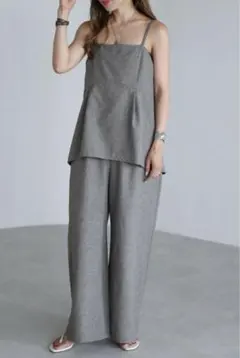 Bonjour Sagan セットアップ風キャミソールオールインワン