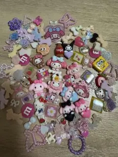 51.デコパーツ まとめ売り キャラクター リボン
