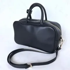 レリューム　VELETTO　スクエアボストンバッグ　2024AW　2WAY　黒のサムネイル