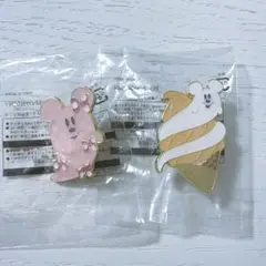 ディズニー　アブバ　ジャンカニ　ピンバッジ　お化け　リボン　ソフトクリーム