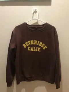 【スウェット】ブラウン Mサイズ 裏起毛