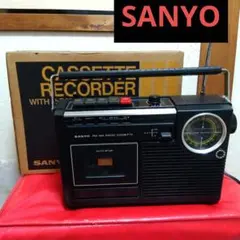 A】【希少・当時物】SANYOカセットレコーダー MR-460カプセル説明書付