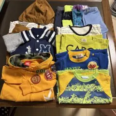 ベビー服セット フード付き カラフル(90センチ)11点セット