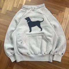 90s The Black Dog モックネック スウェット S 短丈 USA製