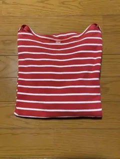OLD UNIQLOボーダー長Tシャツレッド✖️ホワイトy2k短丈