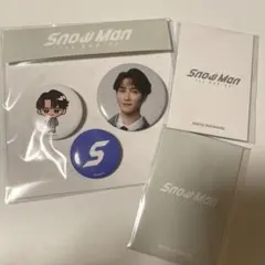 SnowMan POPUP トレカ 缶バッジ 渡辺翔太