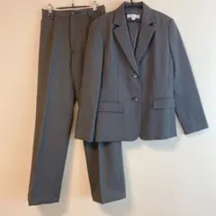 （M）】ピンストライプ柄 パンツスーツ セットアップ ウォッシャブル ビジネス