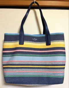 kate spade ボードウォーク ストライプ トートバッグ - メルカリ