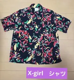 X-girl 半袖シャツ 総柄のサムネイル