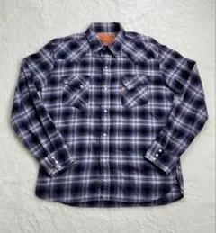 Levi’s オンブレチェックシャツ L 綿100% スナップボタン 人気のサムネイル