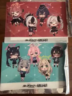 ブルーアーカイブ　ラウンドワン　B4型プラマット2枚セット　ちびキャラ