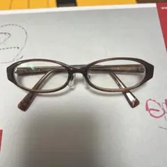 Nice Claup ブラウンメガネ 51-16-135 度入り