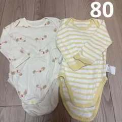 UNIQLO長袖ボディスーツ80