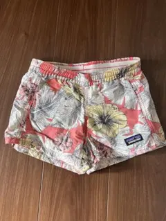 patagonia キッズ　フラワープリント サーフパンツ XS